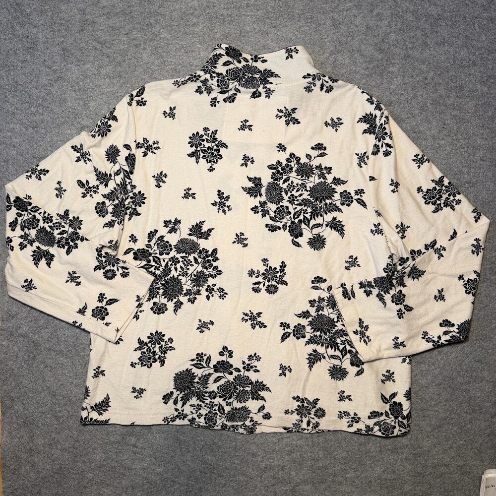 Onque Casuals Women's XL Floral Patterned Cotton Jacket - Picture 5 of 7
